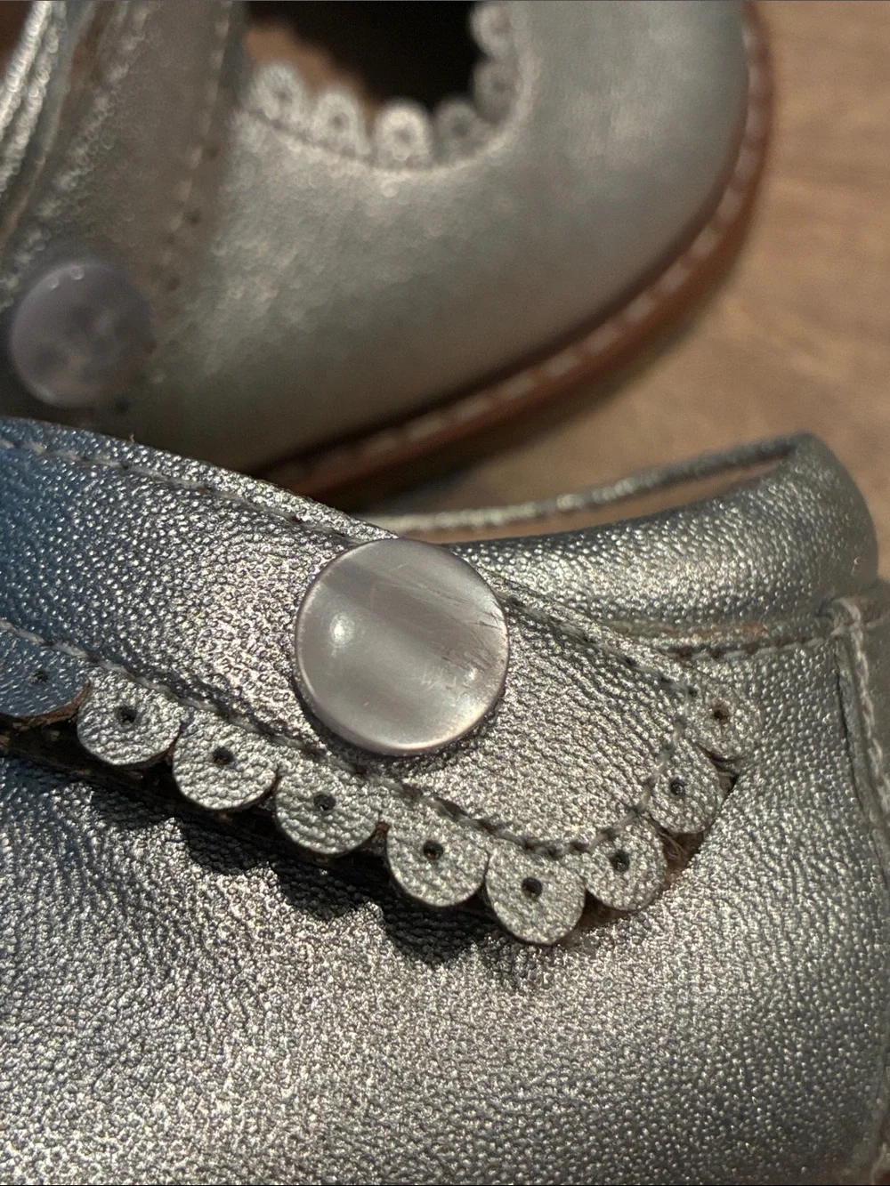 5C Silver Elephantito Mary Jane Silver Mary Janes